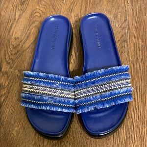 NEW DONALD/PILNER BLUE THONG SLIDES, BEAUTIES!!